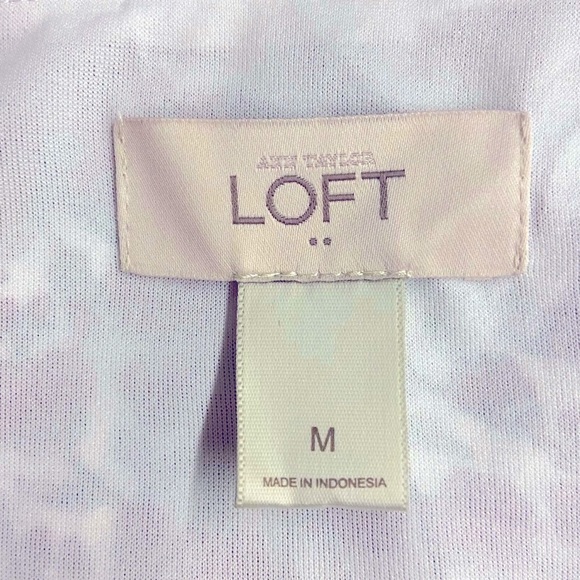 LOFT Floral flowy spaghetti straps M - Picture 4 of 4